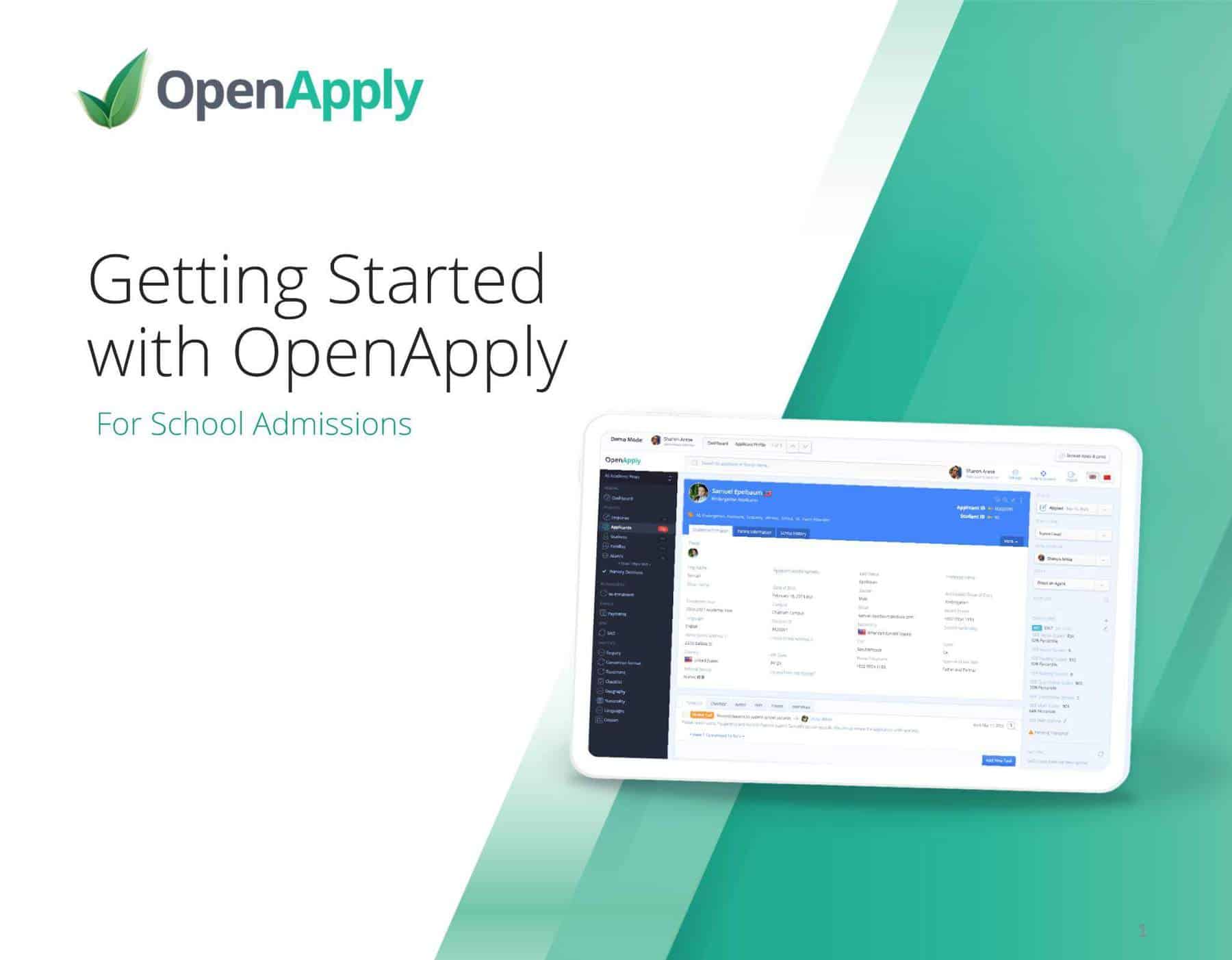 Getting Started with OpenApply for Admissions
