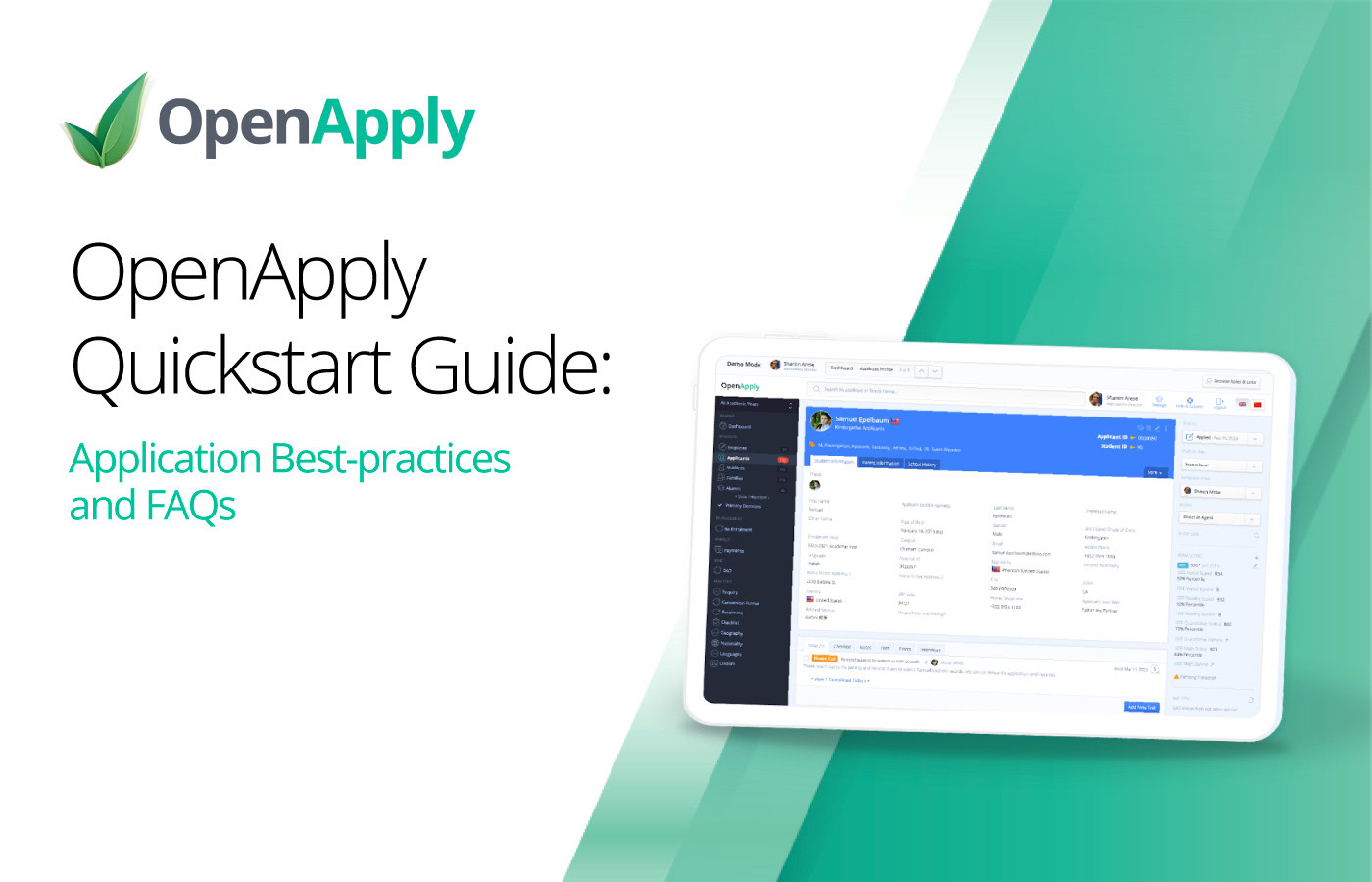 OpenApply QuickStart Guide: Application Best-practices and FAQs